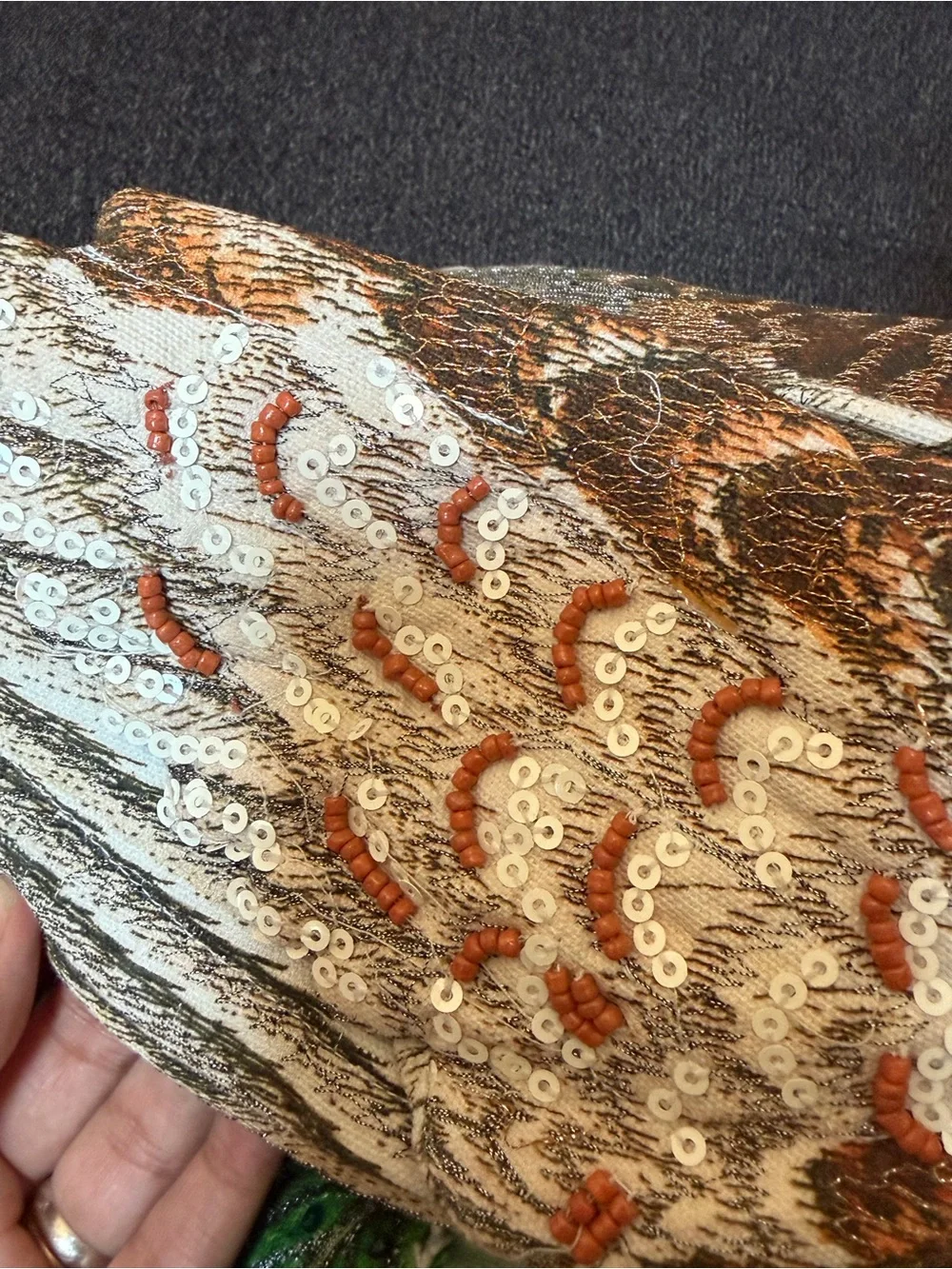 Handcrafted Brown & Orange grouse Decorative Bird pillow for Home